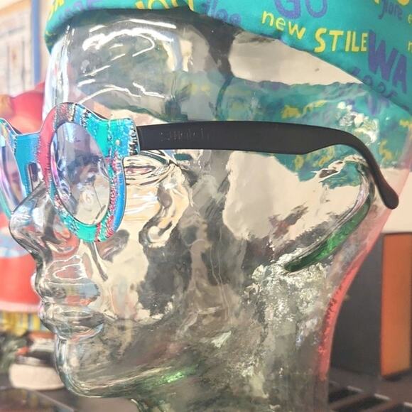 Swatch Sunglasses FROZEN DREAM Sw713 006 with interchangeable frames new in case - Picture 9 of 10